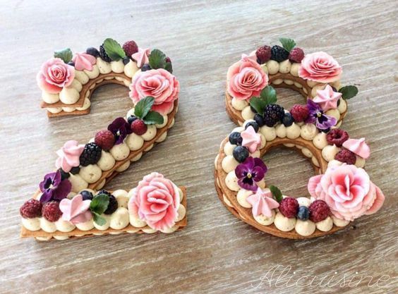 Letter Cake Et Number Cake Gateaux Reperes Sur Pinterest