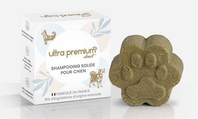 Le shampooing solide pour chien Ultra Premium Active.