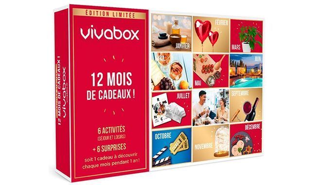 le coffret 12 Mois de Cadeaux Vivabox 2021
