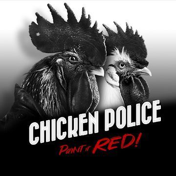 Le jeu Chicken Police Paint in Red.
