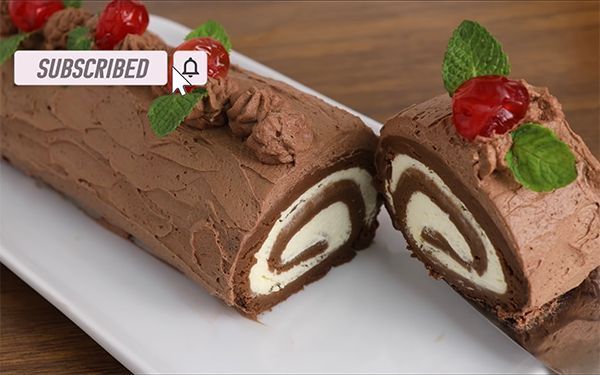 La recette de la bûche de Noël ultra-simple sans four 