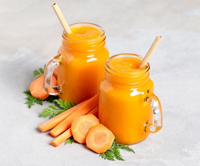 Du jus de carotte bon pour la peau.
