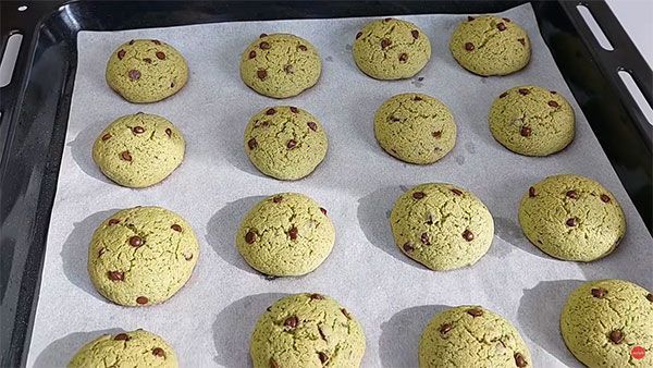 recette cookies vert à la menthe