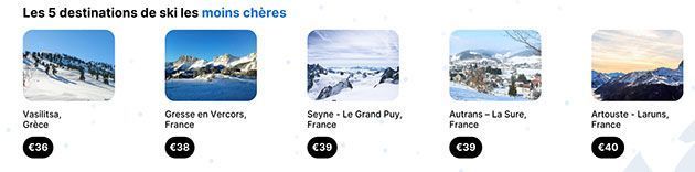 Les stations de ski pas chères en Europe et en France.