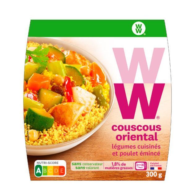 Couscous oriental, légumes cuisinés et poulet émincé, Weight Watchers, 3, 96 €