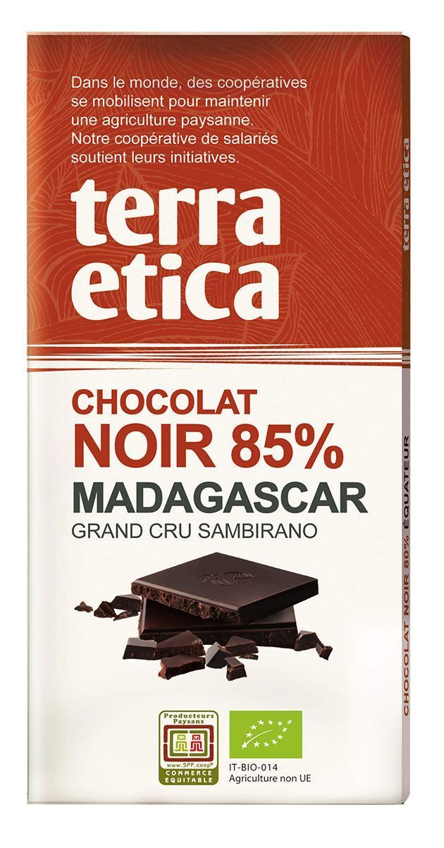 Tablette de chocolat bio noir 74% cacao CARREFOUR BIO