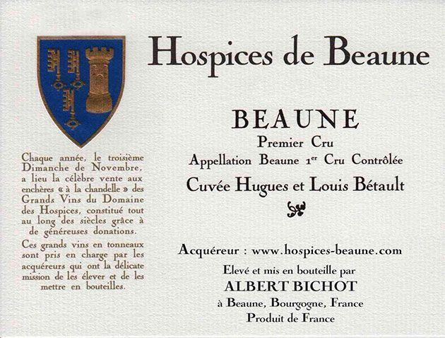 Hospices de Beaune, Cuvée Hugues et Louis Bétault, 2019, 