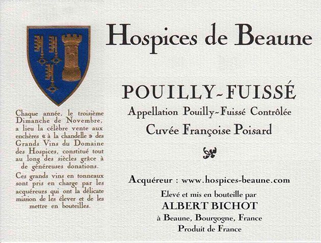 Hospices de Beaune, Cuvée Françoise Poisard, Pouilly-Fuissé, 2019