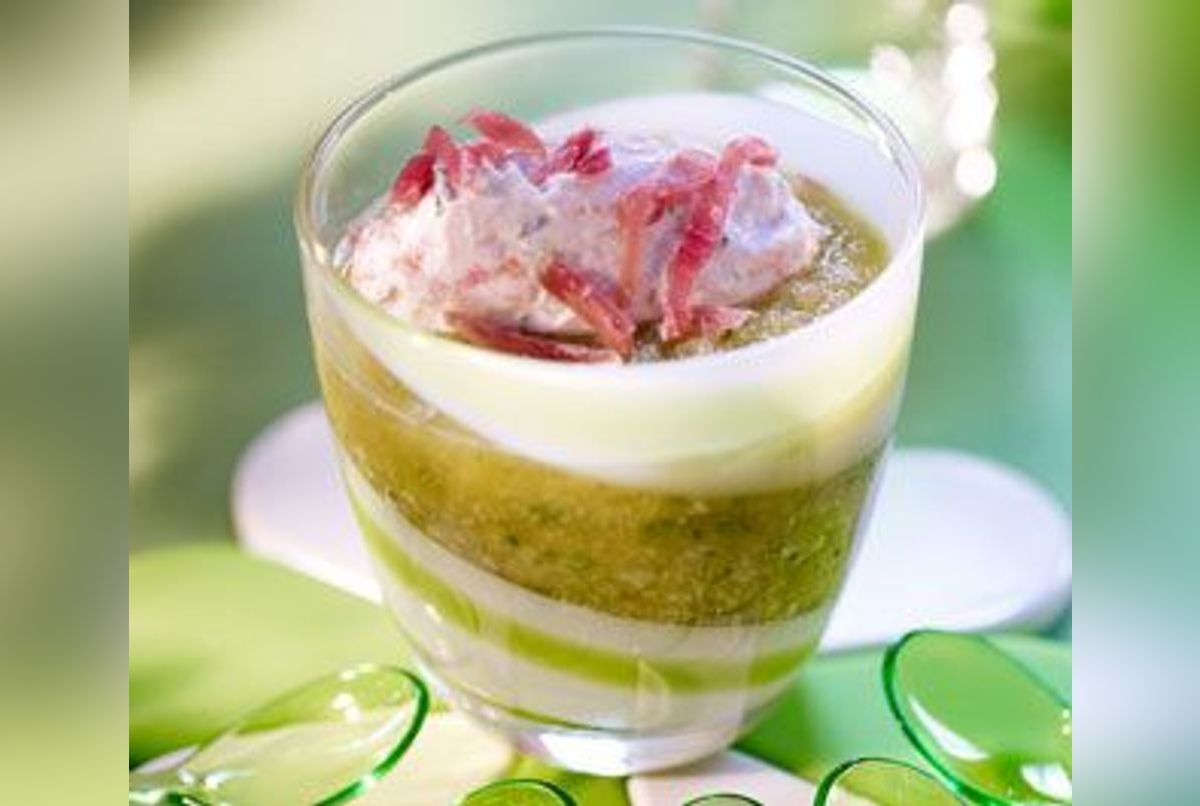 Gaspacho de melon et de à la brousse Gaspacho au melon