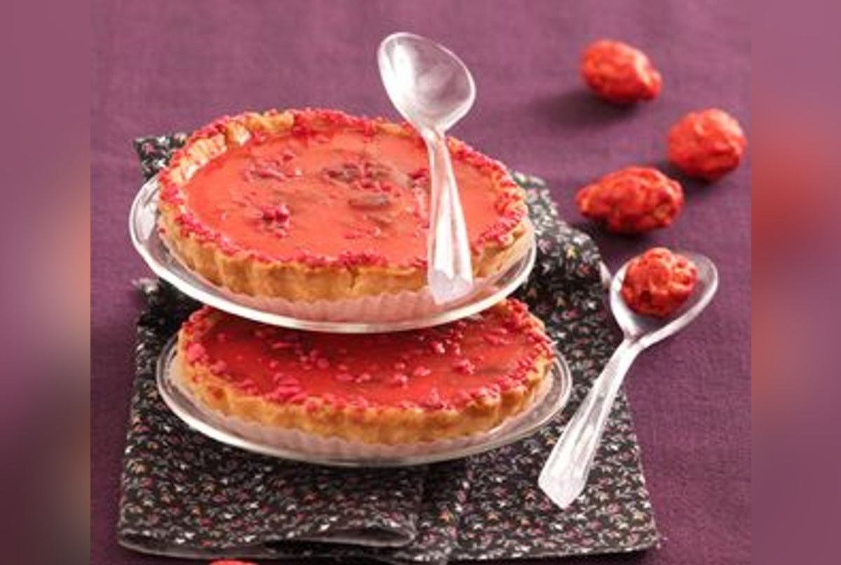 Tartelette à la praline rose - Recette tarte sucrée Version Femina