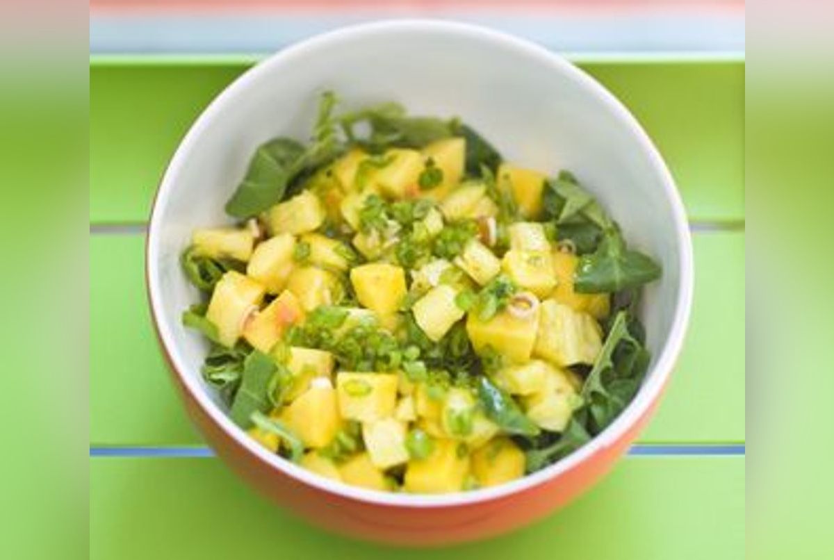 Salade Exotique, Mangue, Papaye, Ananas Et Citron Vert - Recette ...