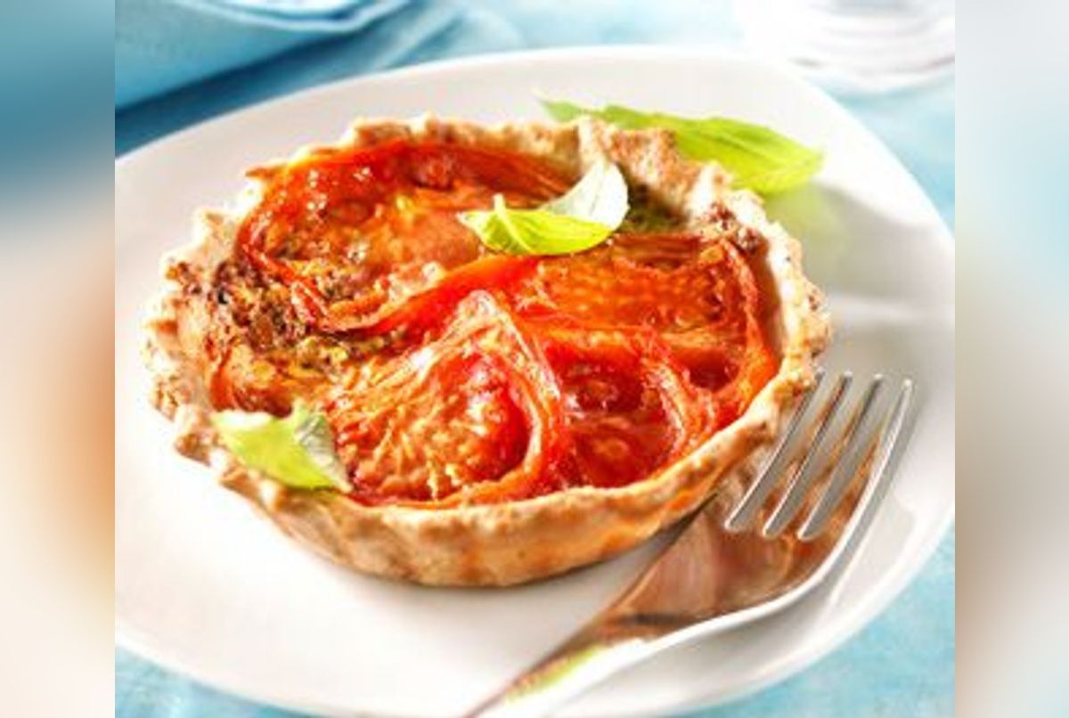 Tarte à la tomate et moutarde Tarte à la tomate Version Femina