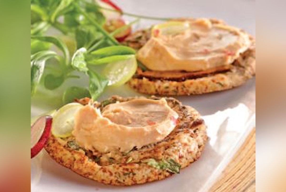 Blinis de sarrasin fraîchement moulu, aux shitakés et terrine