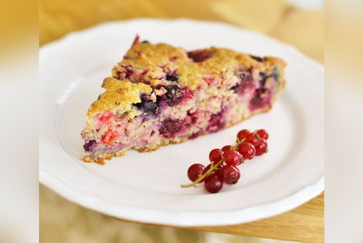 Cake flocons d’avoine aux fruits rouges - Recette Version Femina