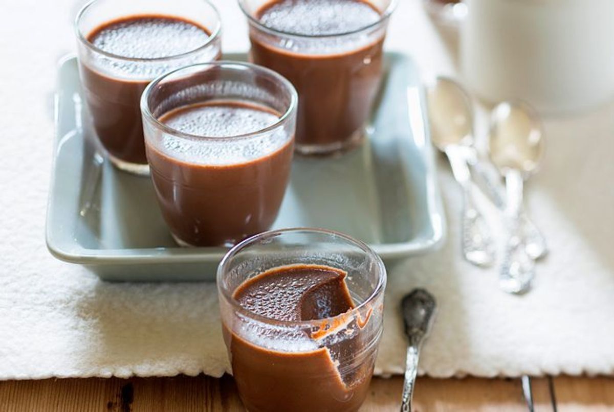 Recette : petit pot de crème d'orange et mousse de lait