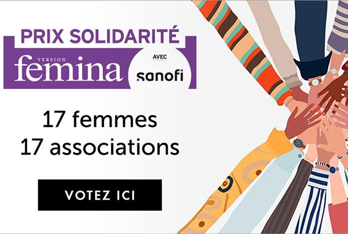 Prix Solidarité Version Femina Votez pour l'association de votre choix