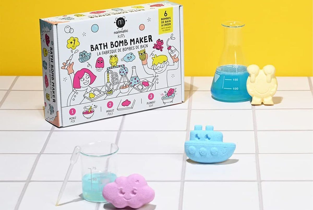 Kit DIY pour fabriquer des bombes de bains pour kids. L'Atelier des Rouges