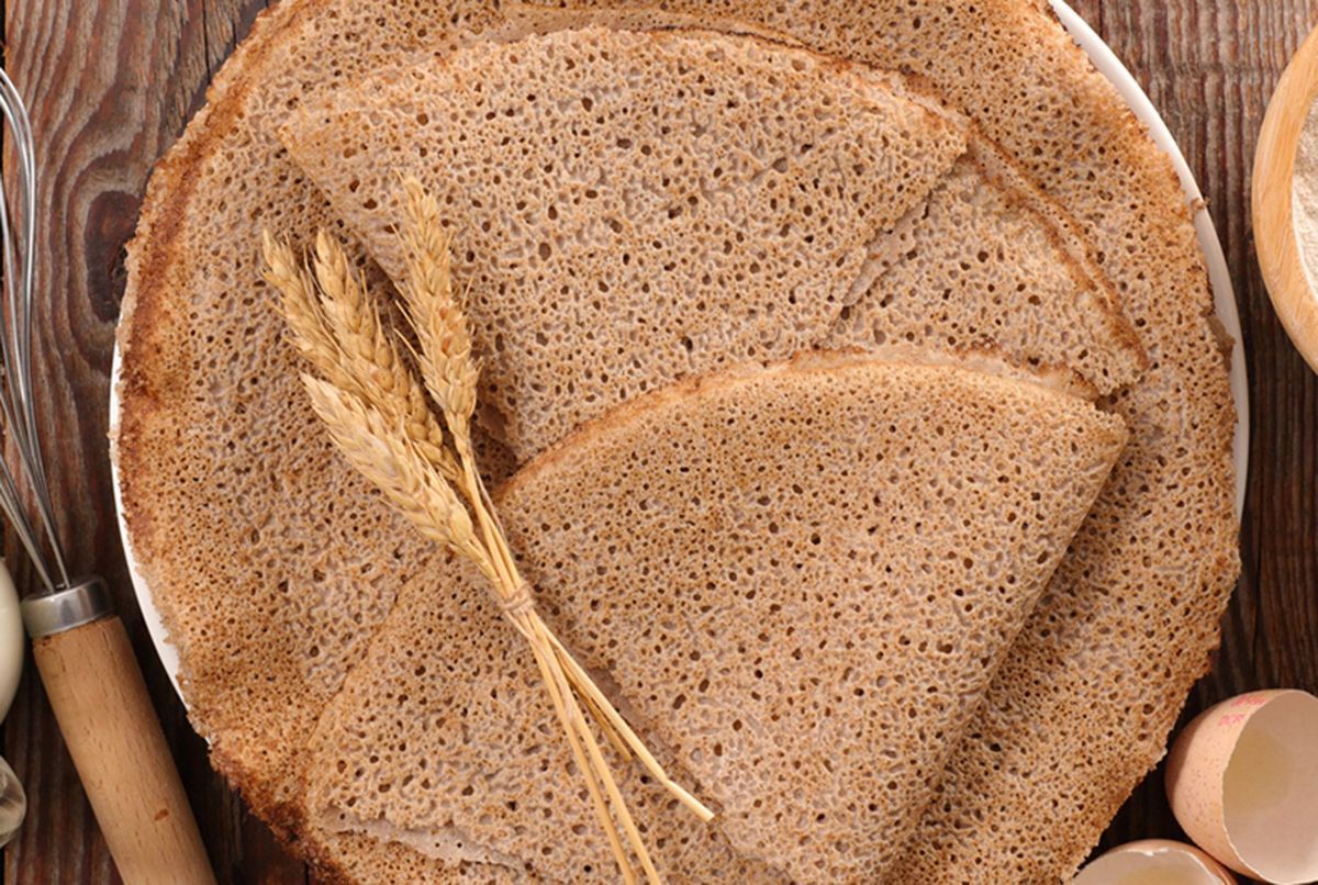 Galette de sarrasin dorée
