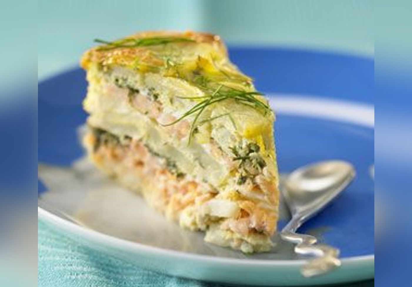 Gateau D Omelette Au Saumon Et A L Aneth