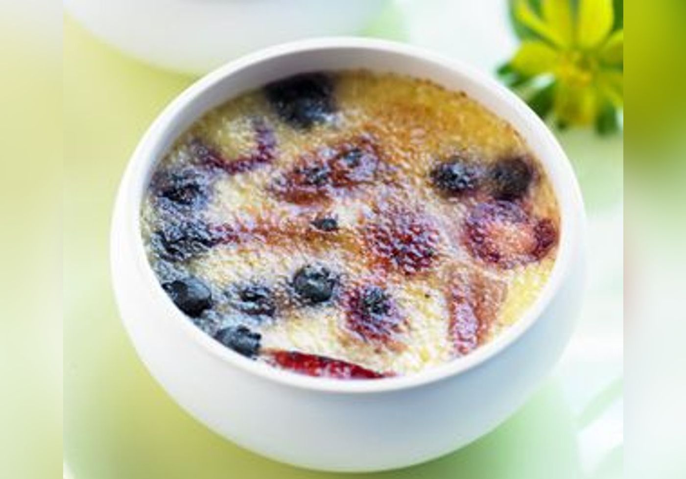 Crème brûlée aux fruits rouges