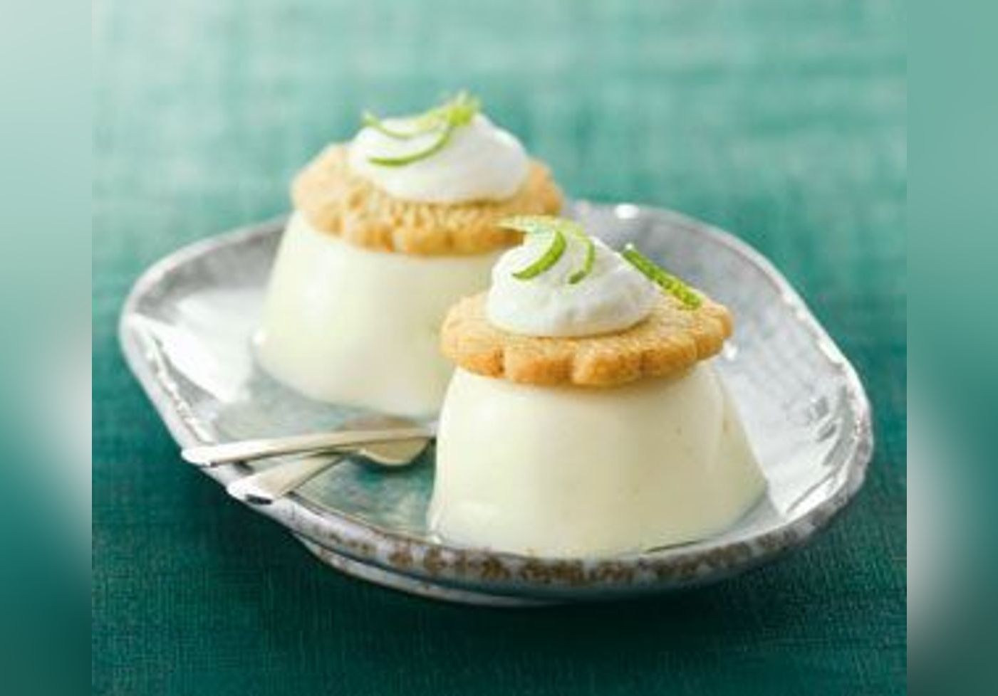Panna cotta comme une tarte au citron vert Recette Version Femina