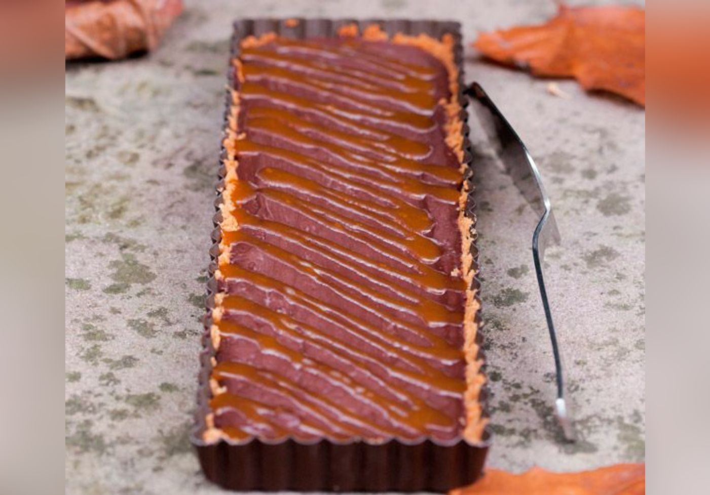 Tarte Au Chocolat Caramel De Cidre Et Piment D Espelette Julie Andrieu