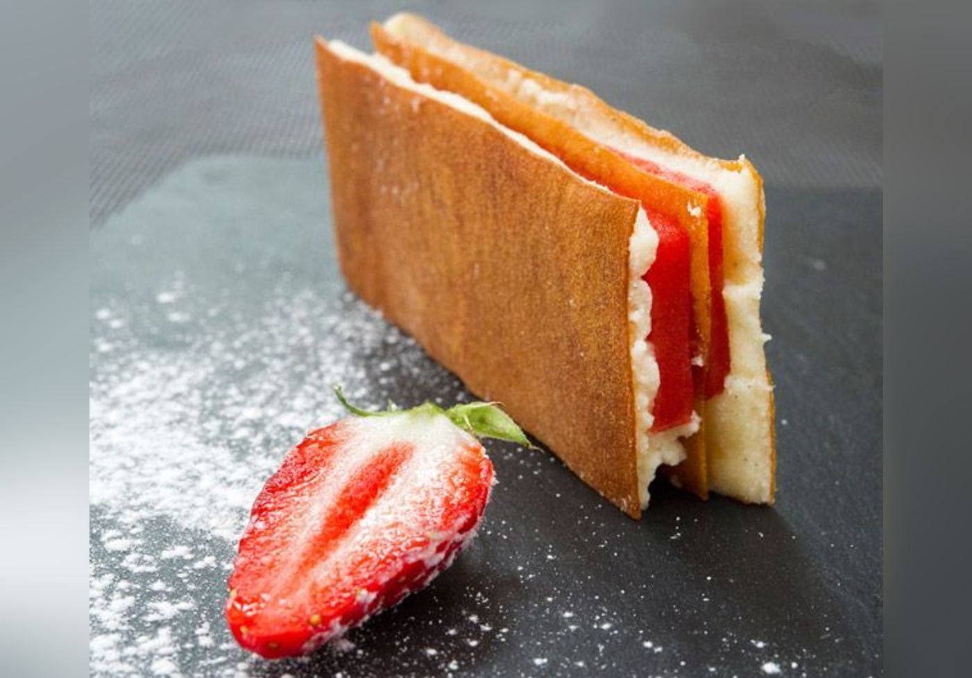 Gaufrette de pomme de terre et son palet fraise la recette Gaufrette de pomme de terre et son palet fraise la recette