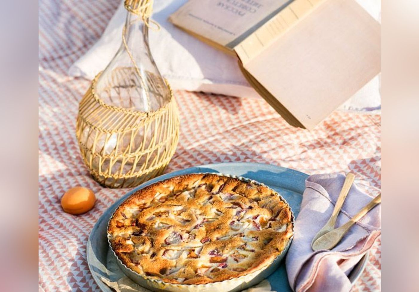 Clafoutis Aux Peches Et Aux Abricots La Recette