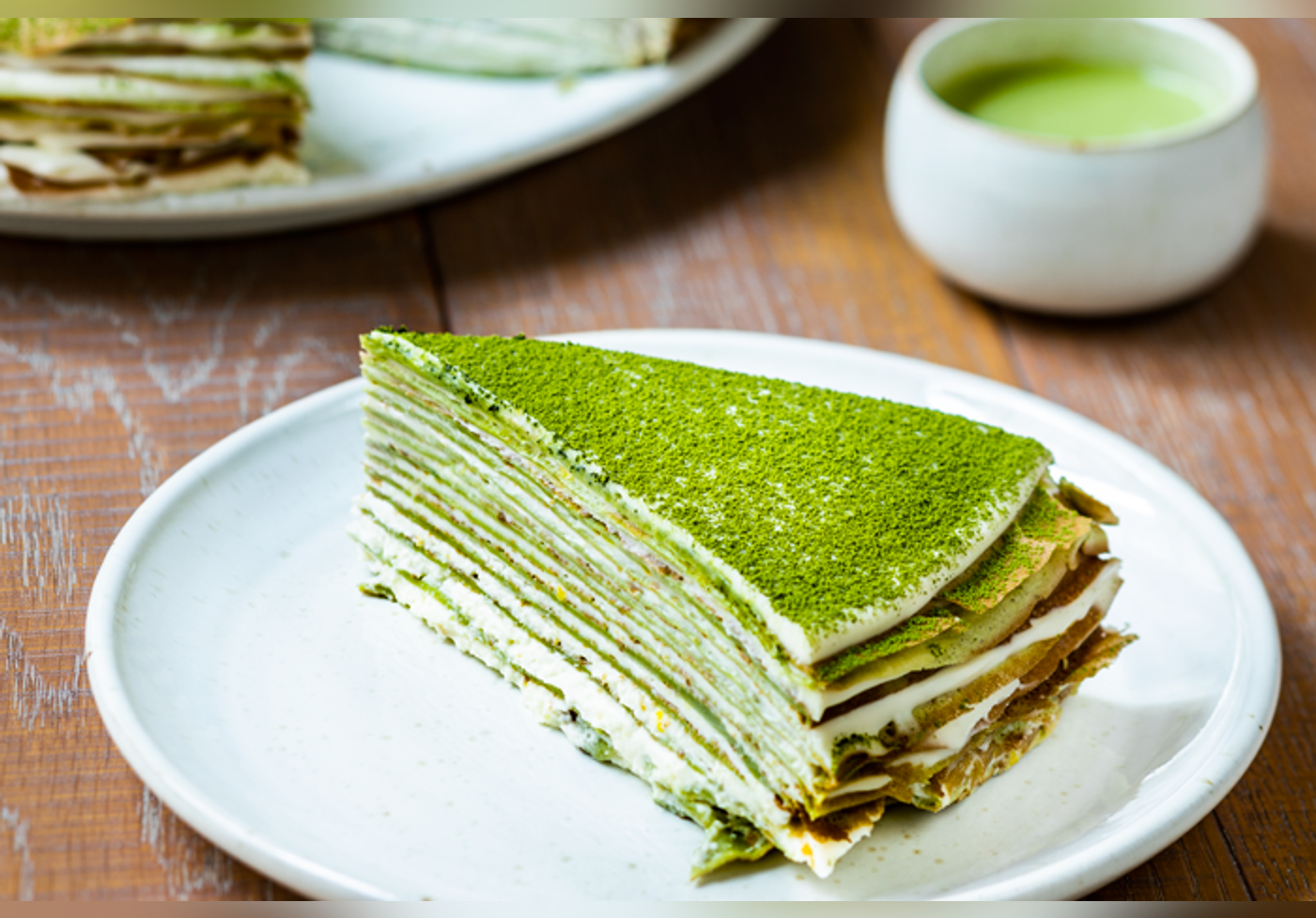 Gateau De Crepes Au The Matcha