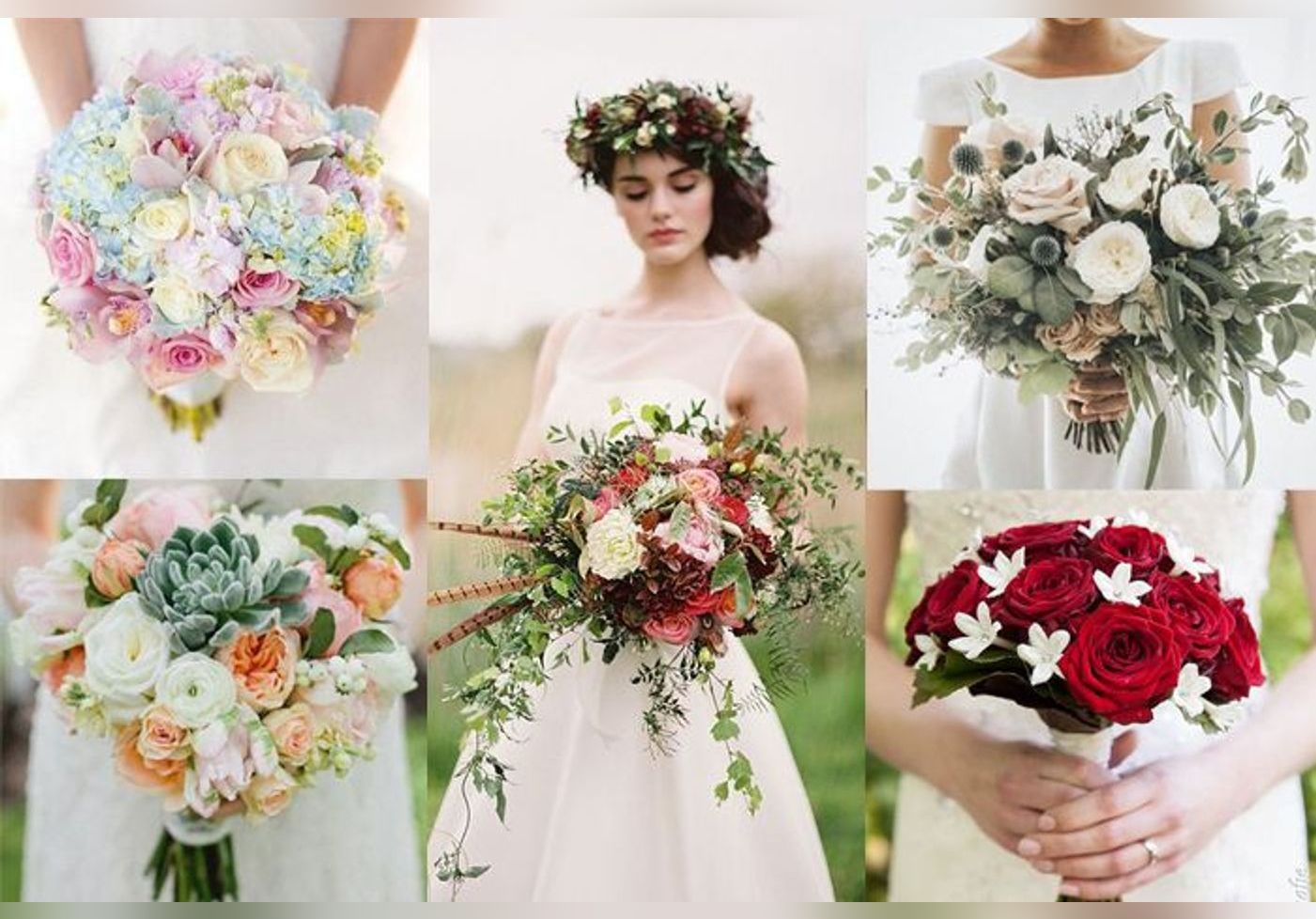 Champêtre, rouge et blanc, avec des pivoines : 50 idées de bouquets de  mariée