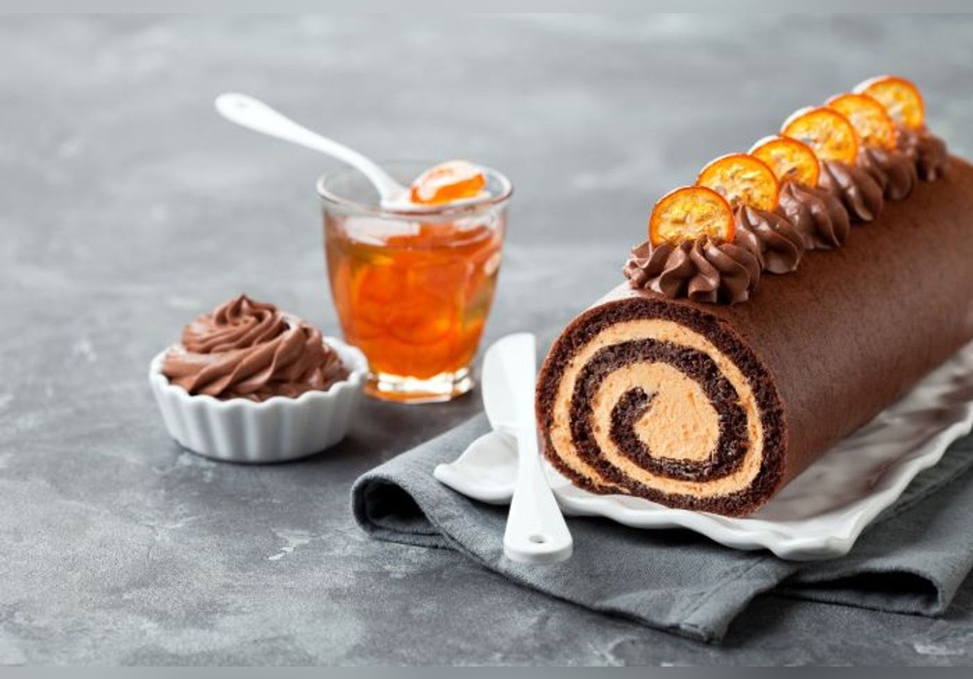 Bûche de Noël aux marrons - Recette Version Femina