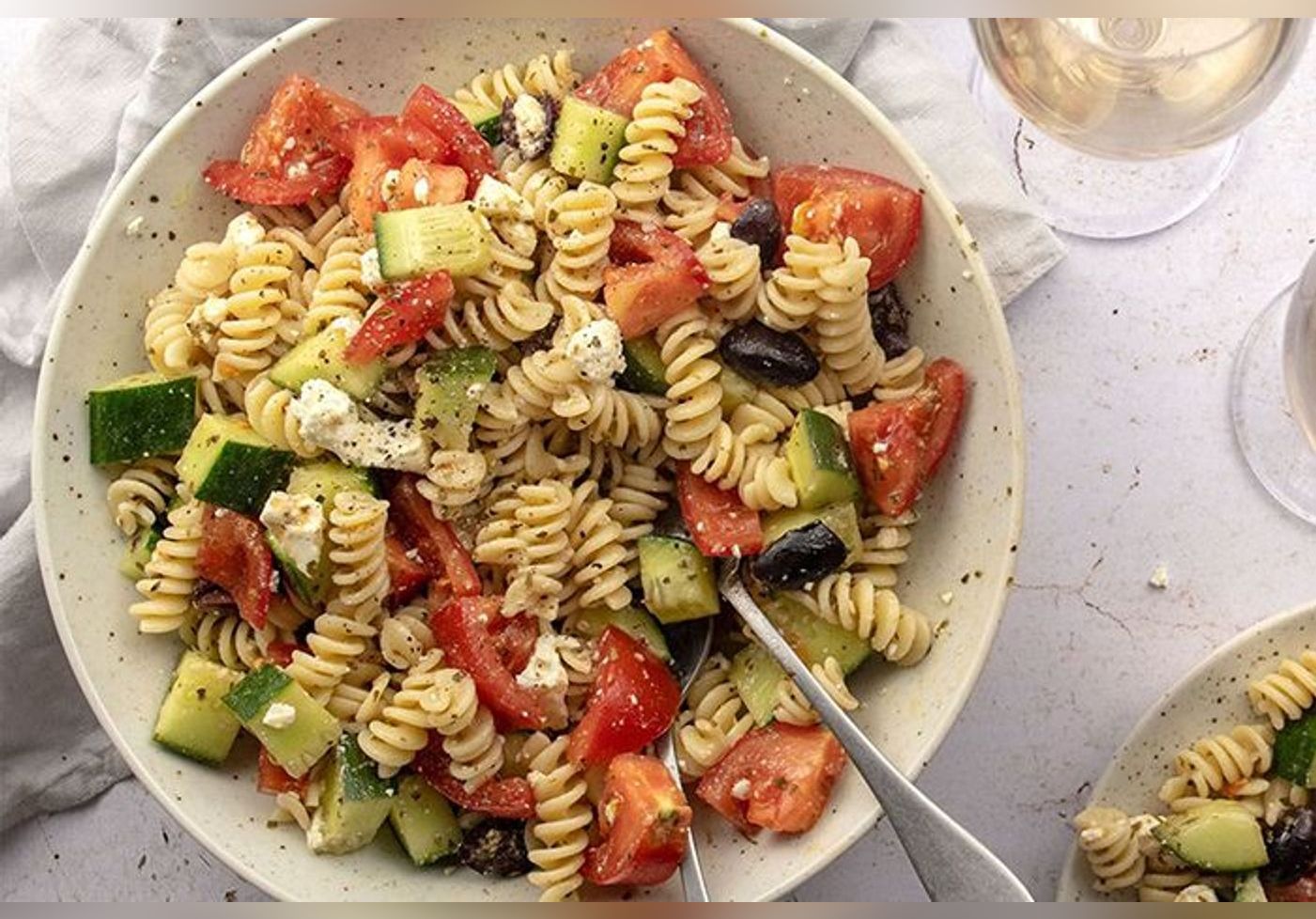 Salade De Pates Grecque De Jow