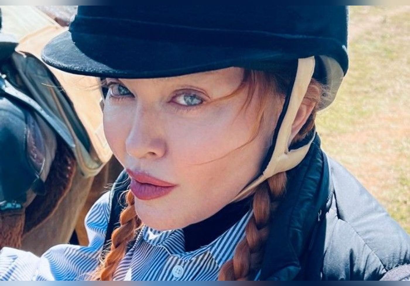 Madonna surprises her fans on Instagram once again by posting a video of herself riding in the desert