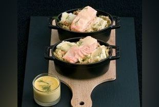 Lieu Jaune Rôti Au Chorizo Sauce Safranée Au Citron