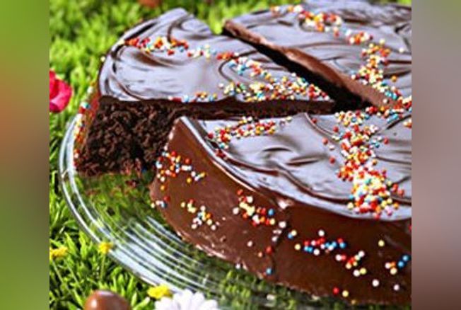 Gâteau multicolore au chocolat