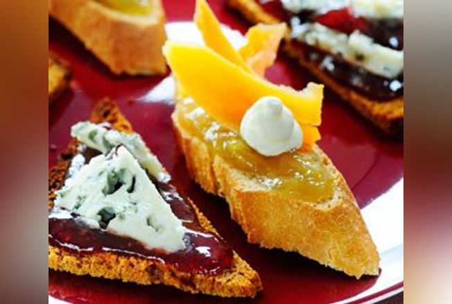 Tapas fromage-confiture