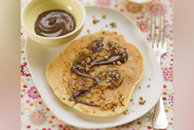 Pancakes banane - chocolat