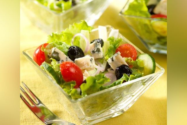 Salade grecque au Roquefort