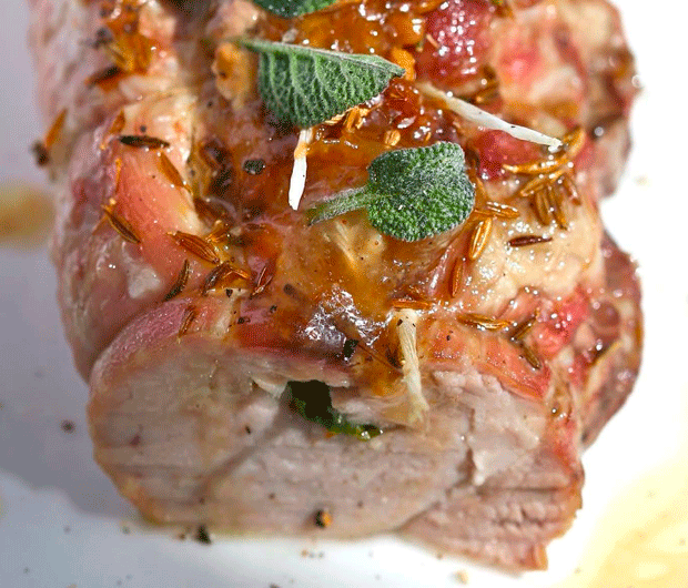 Roulés de filet Mignon de porc au Camembert de Normandie