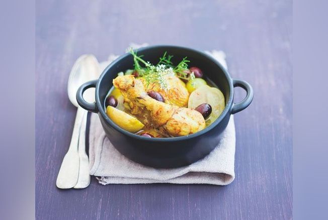 Recette du tajine de poulet aux citrons confits - Version Femina