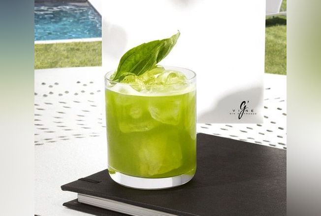Cocktail gin Basil Smash