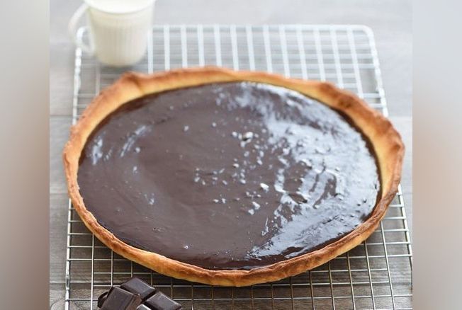Tarte au chocolat de mon enfance : recette tarte Version Femina