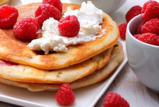 Recette Saint-Valentin : pancakes aux framboises