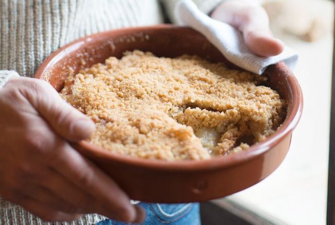 Crumble Pomme-rhubarbe