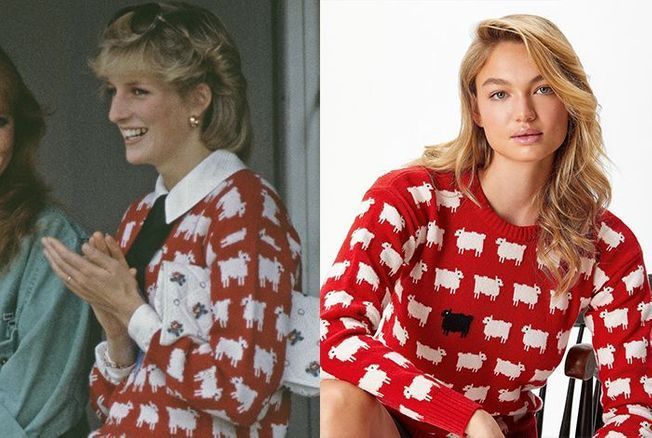 scandal partition Materialism Princesse Diana : on peut s'offrir ses pulls vintage en laine des années 80