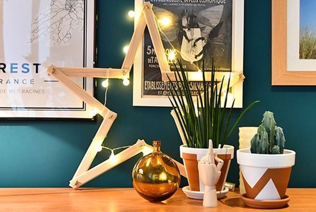 Tuto de Noël : cette étoile en bois maison va illuminer votre décoration de fêtes