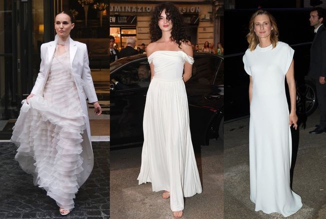 Natalie Portman, Deva Cassel, Camille Cottin… le total look blanc s’impose comme la tendance du printemps au défilé Dior Croisière